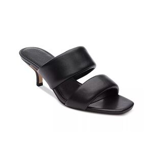 Sanctuary Likely Square Toe Leather Mid Heel Sandals - NWT